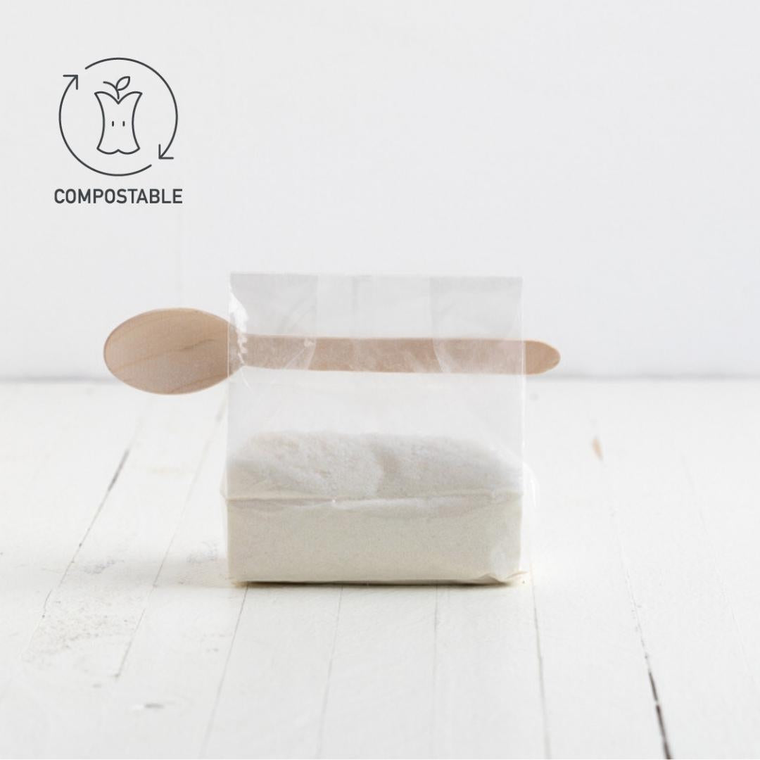 Sebesta Apothecary Detox Salt Soak in bag COMPOSTABLE LOGO