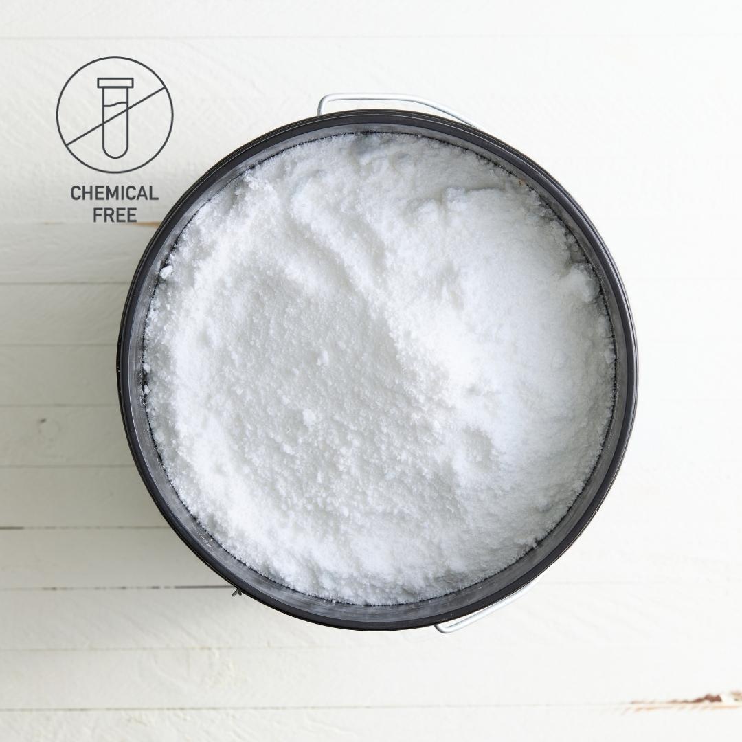 Sebesta Apothecary Dish Powder in Bucket Top Open CHEMICAL FREE LOGO