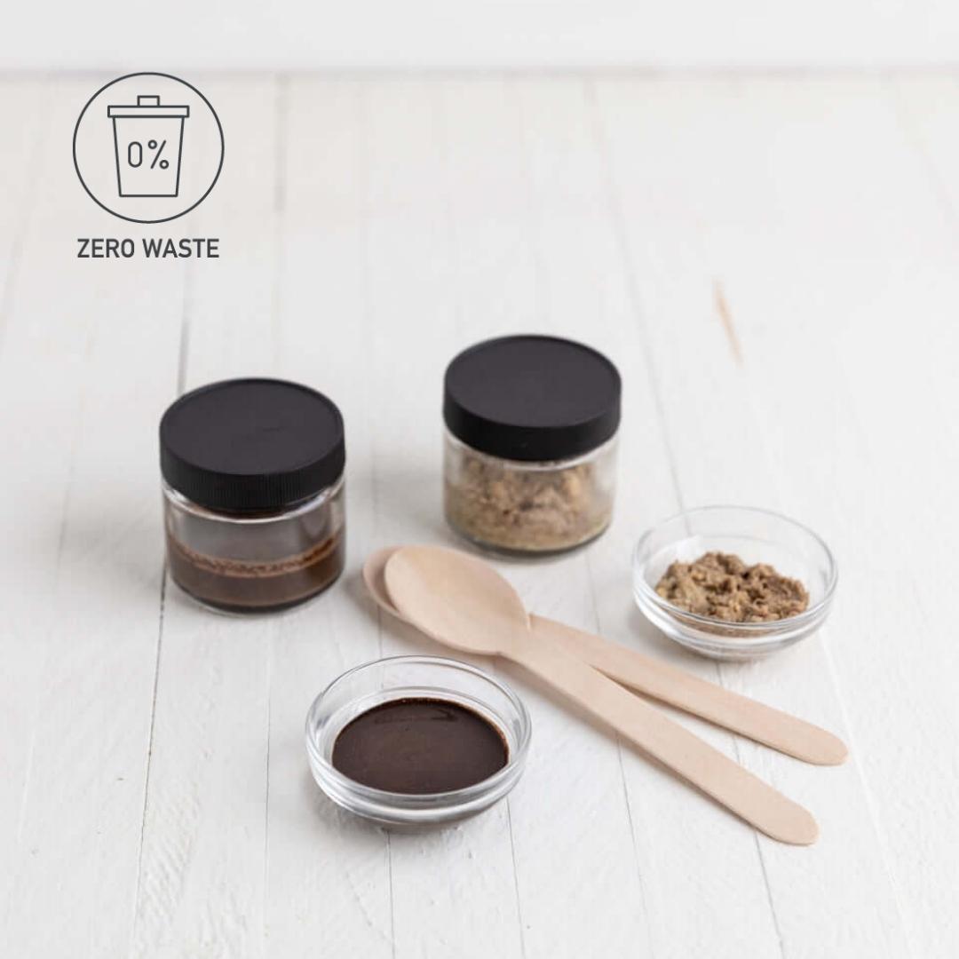 Sebesta Apothecary Handmade Spa DIY Kit - Detox and Moisture Face Masks in Jars ZERO WASTE LOGO