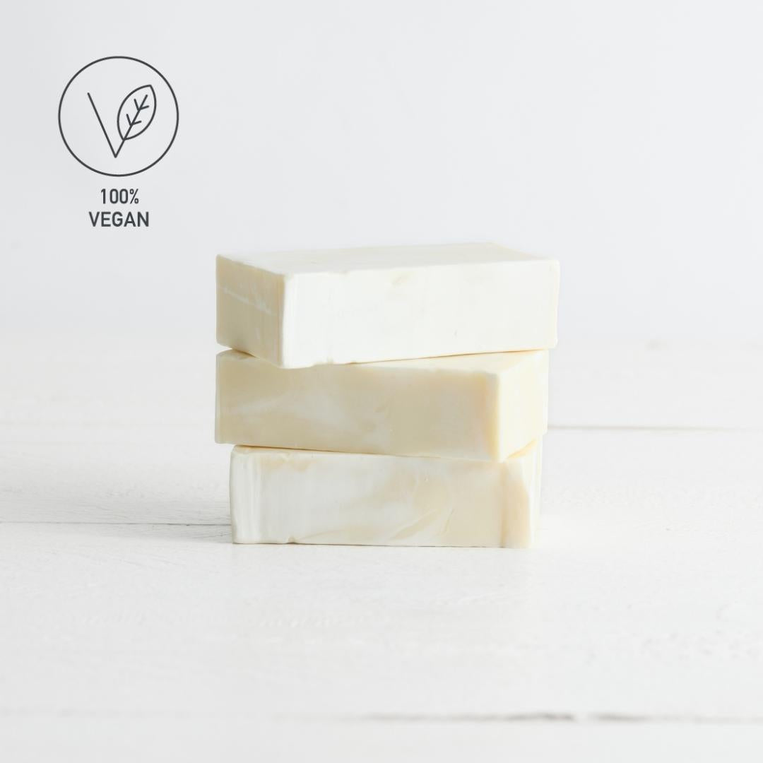 Sebesta Apothecary Olive Oil Bar Soap Stack of 3 VEGAN LOGO