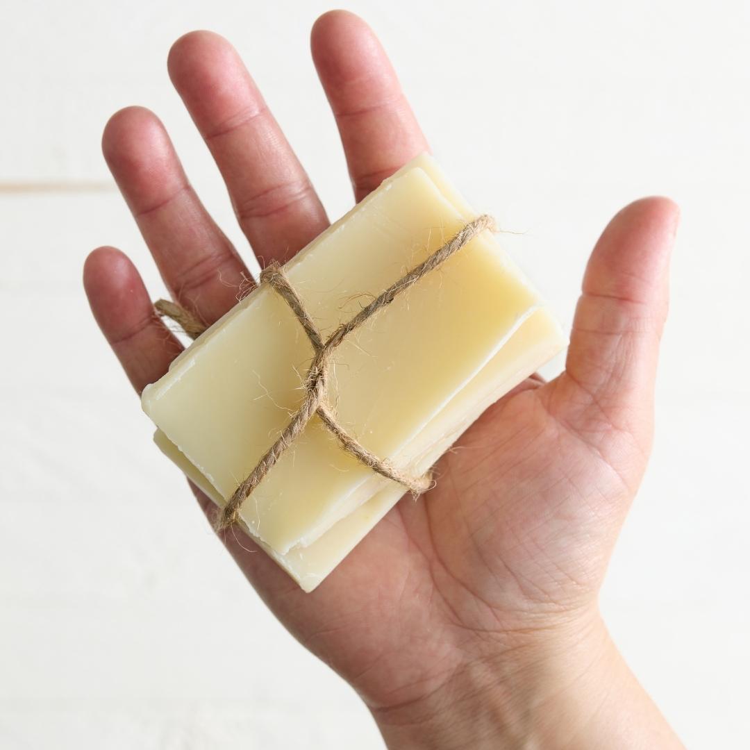 Sebesta Apothecary Travel Soap Set in Hand