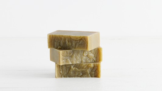 Sebesta Apothecary Image of stack of 3 soap bars with white background