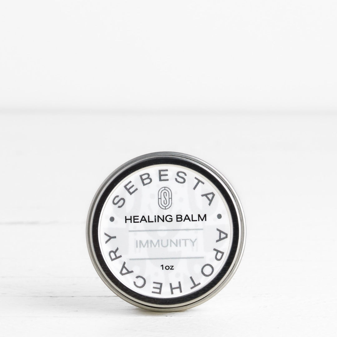 Sebesta Apothecary Healing Balm container on a white background