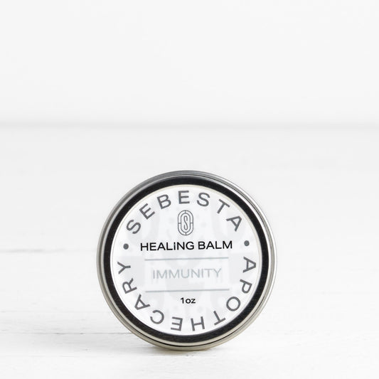 Sebesta Apothecary Healing Balm container on a white background
