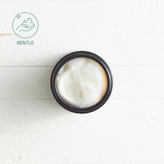 Sebesta Apothecary Shave Cream in Jar Open Top GENTLE logo
