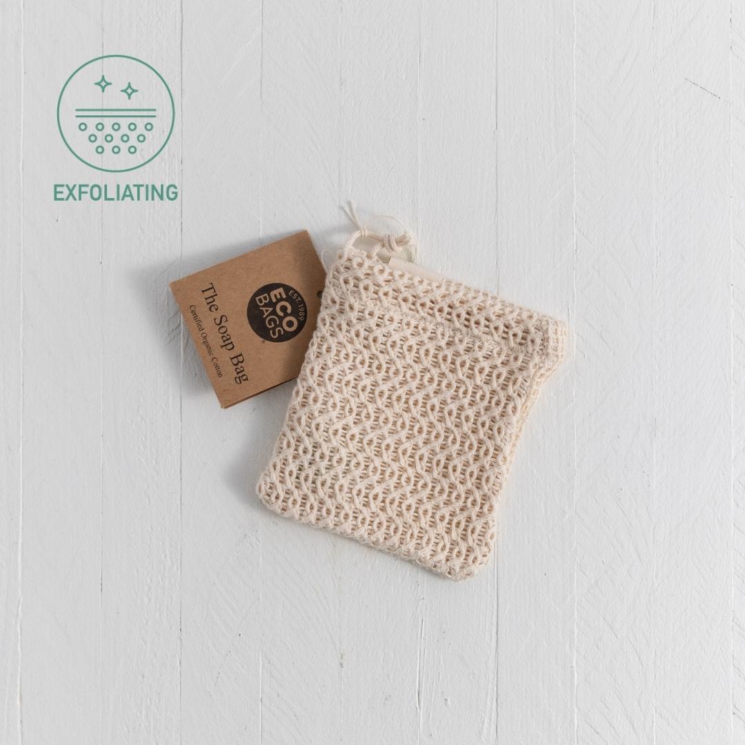 Sebesta Apothecary Camping Collection Soap Bag EXFOLIATING LOGO