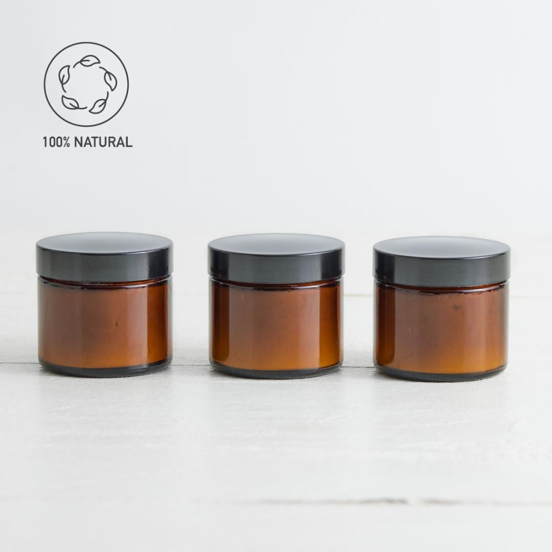 Sebesta Apothecary Dry Shampoo 3 Jars in Line NATURAL LOGO