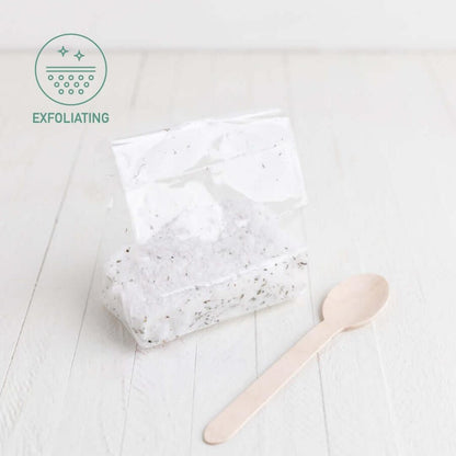 Sebesta Apothecary Handmade Spa DIY Kit - Sugar Scrub in bag EXFOLIATING LOGO