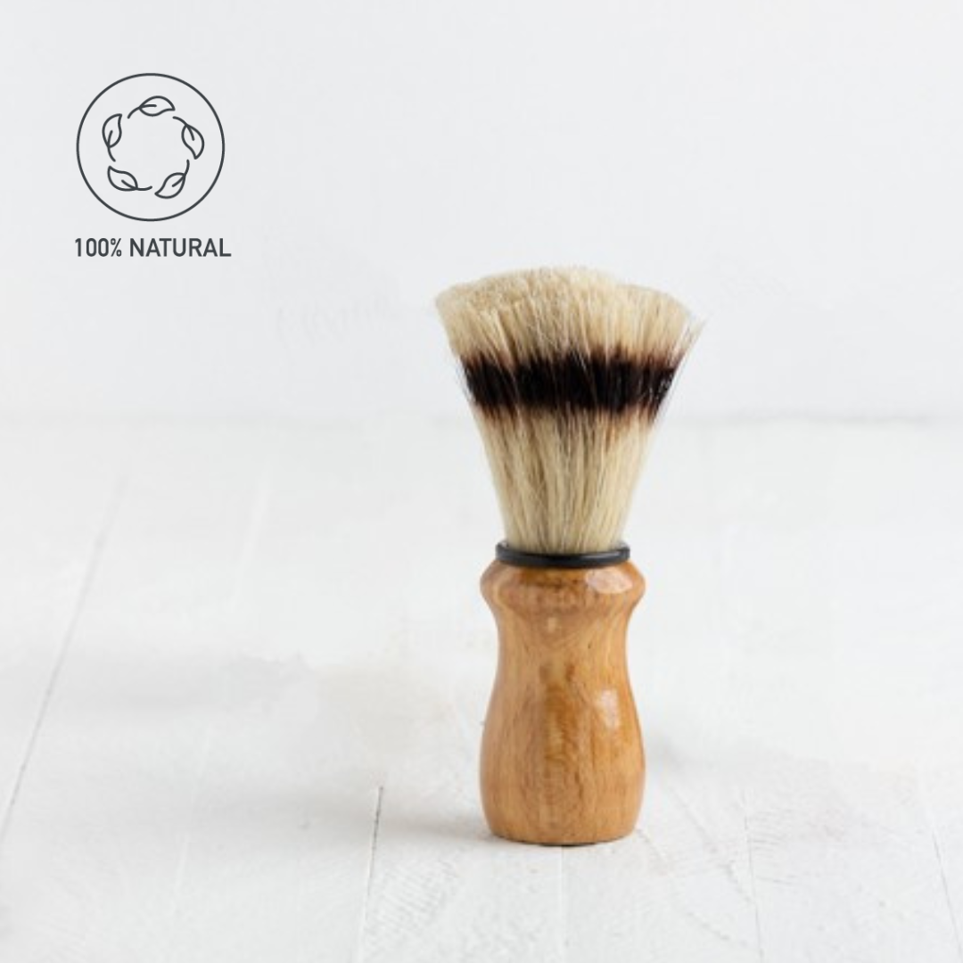 Sebesta Apothecary Horse Hair Shave Brush Single  ALL NATURAL LOGO