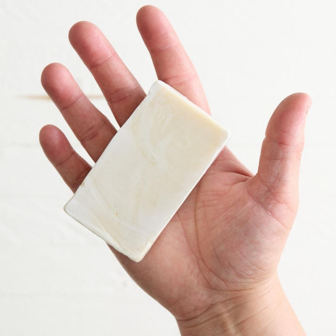 Sebesta Apothecary Olive Oil Bar Soap in Hand