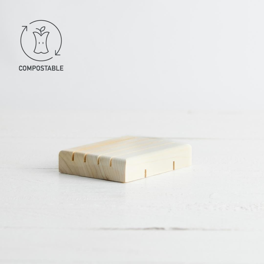 Sebesta Apothecary Soap Tray Single Side COMPOSTABLE LOGO