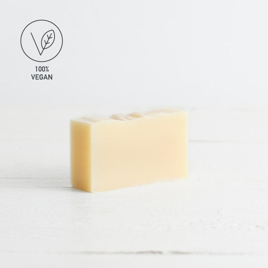 Sebesta Apothecary Vegan Shampoo Bar Single Side VEGAN LOGO