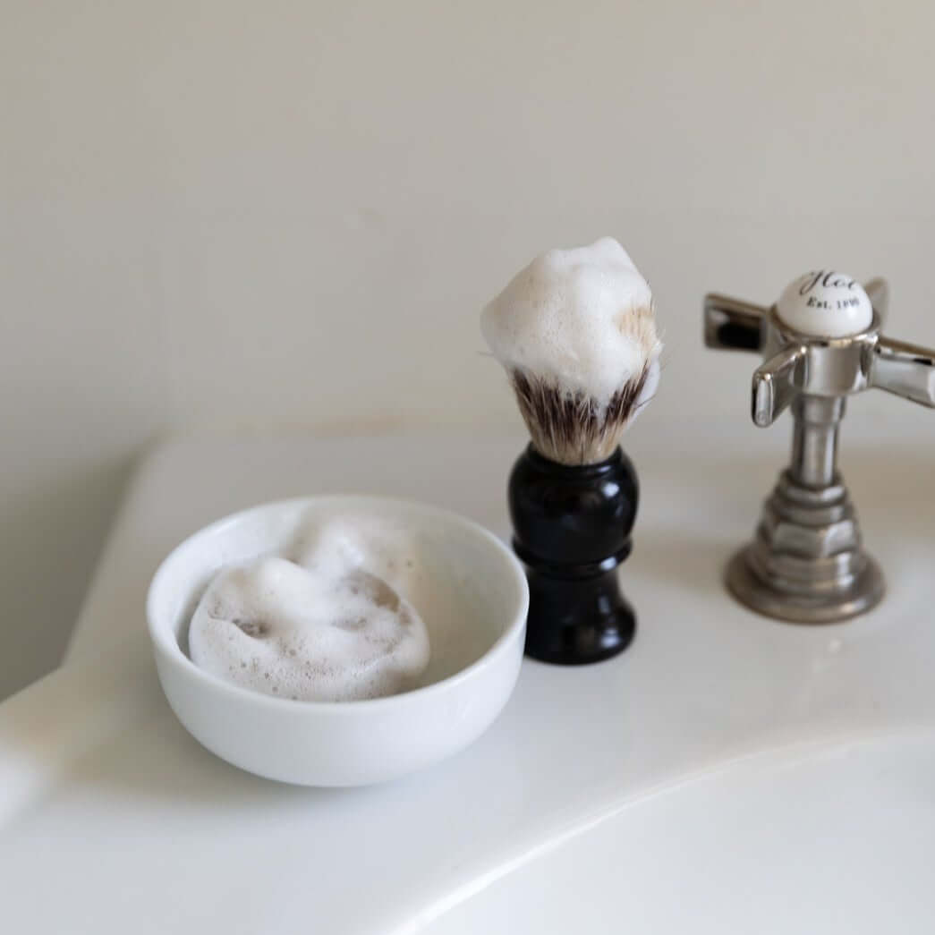 Sebesta Apothecary Shave Brush Boar and Shave Bar with Bubbles